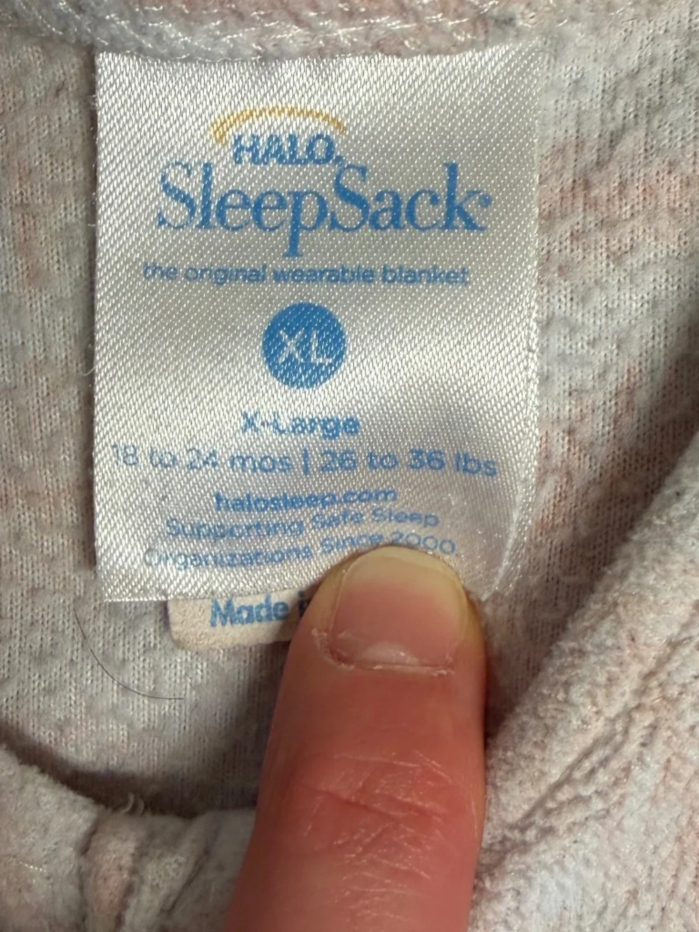Halo XL Fleece Sleep Sack